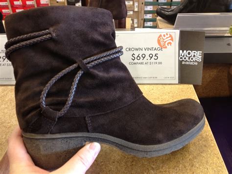 dsw ankle boots brown